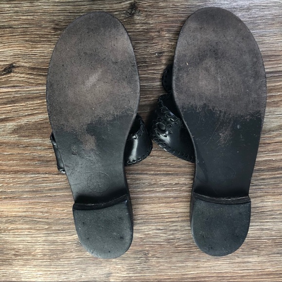 Jack Rogers Black Sandals, Sz 8 - Picture 3 of 5